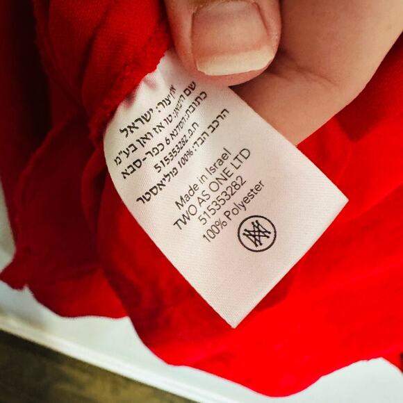 SABINA MUSAYEV Women's Luby Red Gunmetal Beading Shift Mini Dress Size Small - Picture 8 of 11